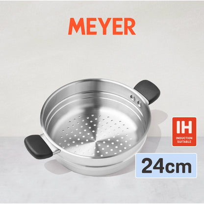 MEYER LUNA SS ซึ้งนึ่งสเตนเลส 24 ซม. มีซึ้งขายแยก ใช้ได้กับทุกเตา