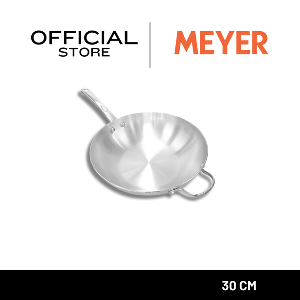 MEYER BELLA CLASSICO กระทะสแตนเลส ทรงลึก ขนาด 30 ซม. WOK (77298-T)
