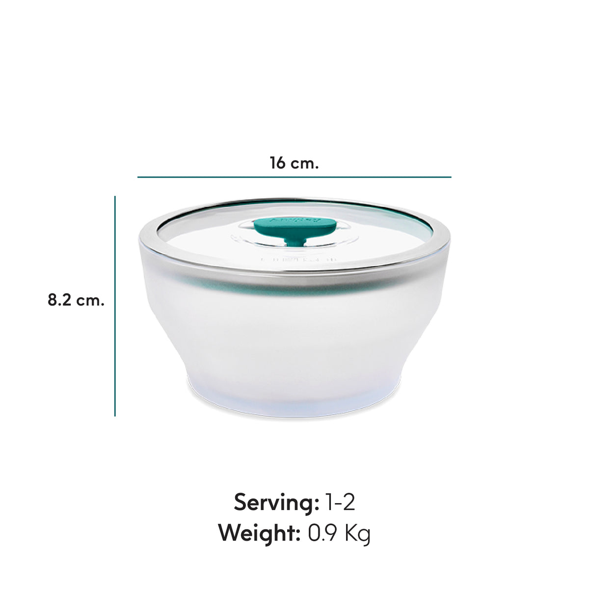ANYDAY ชามแก้ว borosilicate ทำอาหารได้ด้วยไมโครเวฟ เตาอบ มีฝาปิด สูญญากาศ ถนอมอาหาร