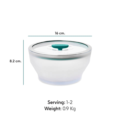 ANYDAY ชามแก้ว borosilicate ทำอาหารได้ด้วยไมโครเวฟ เตาอบ มีฝาปิด สูญญากาศ ถนอมอาหาร
