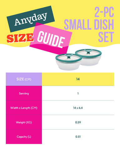 ANYDAY เซตชามแก้ว borosilicate ทำอาหารได้ด้วยไมโครเวฟ เตาอบ มีฝาปิด สูญญากาศ ถนอมอาหาร