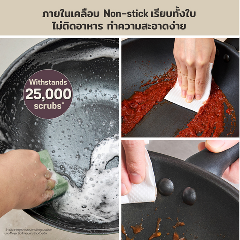 MEYER MODA Cookware Set  ชุดเครื่องครัวนอนสติ๊ก 3 ชิ้น พร้อมฝา 11767-T