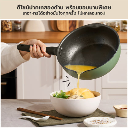 MEYER Multi-Pan 6-in-1 กระทะอเนกประสงค์ 24 ซม. เคลือบผิวลื่น ใช้ได้กับทุกเตา มี2สี
