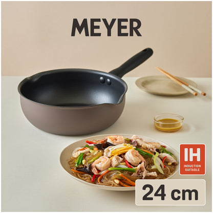 MEYER Multi-Pan 6-in-1 กระทะอเนกประสงค์ 24 ซม. เคลือบผิวลื่น ใช้ได้กับทุกเตา มี2สี