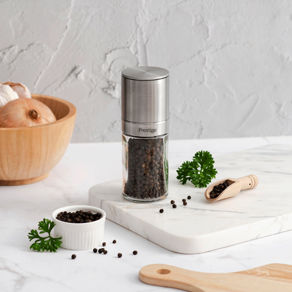 PRESTIGE 120ML CERAMIC MANUAL SPICE GRINDER ขวดบดเกลือ,พริกไทย ขนาด 120 มิลลิลิตร 50670-C
