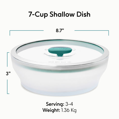 ANYDAY ชามแก้ว borosilicate ทำอาหารได้ด้วยไมโครเวฟ เตาอบ มีฝาปิด สูญญากาศ ถนอมอาหาร
