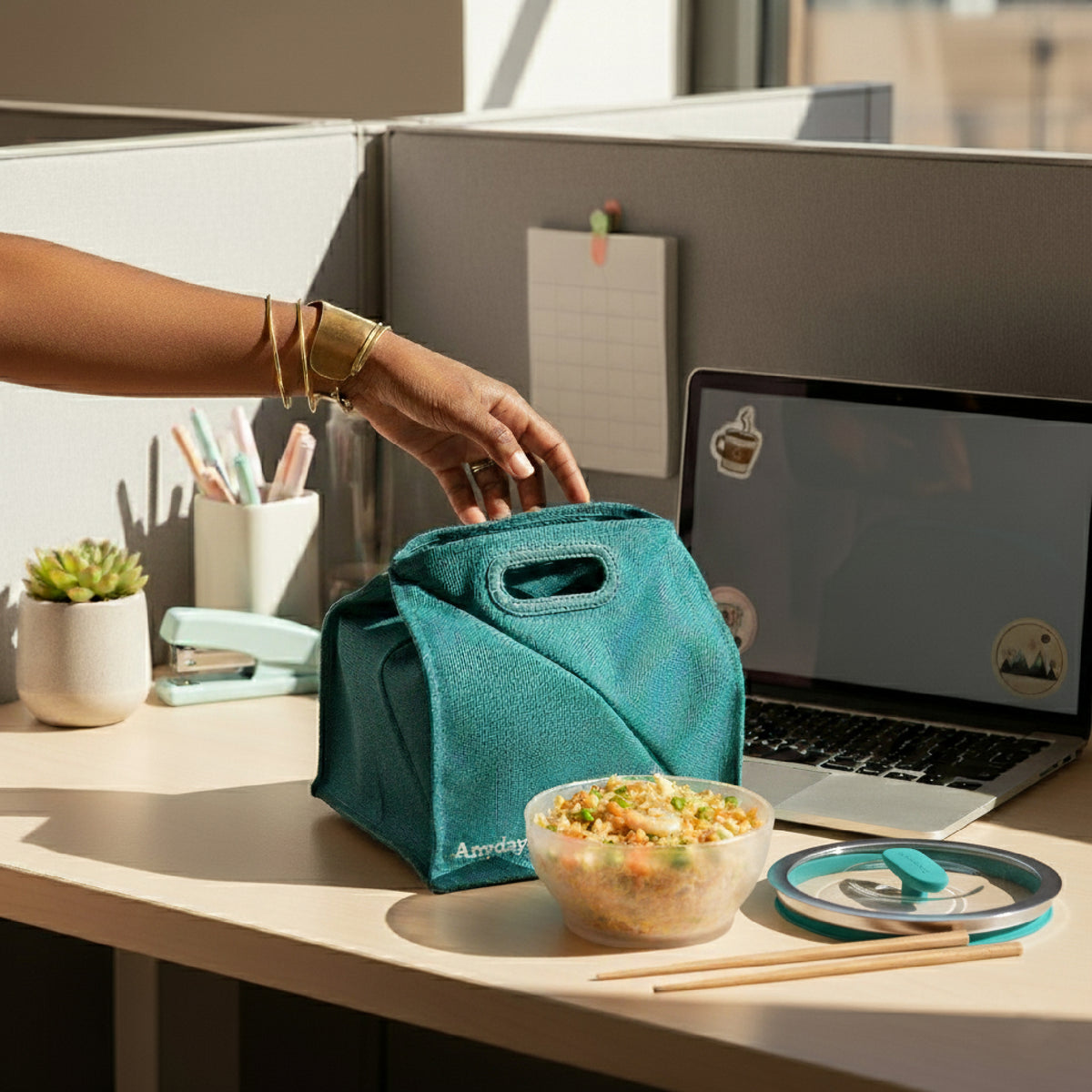 THE ANYWHERE BAG  กระเป๋าผ้าอเนกประสงค์ ใส่กล่องข้าวไปได้ทุกที่