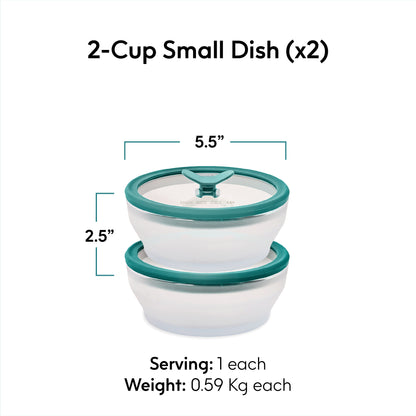 ANYDAY เซตชามแก้ว borosilicate ทำอาหารได้ด้วยไมโครเวฟ เตาอบ มีฝาปิด สูญญากาศ ถนอมอาหาร