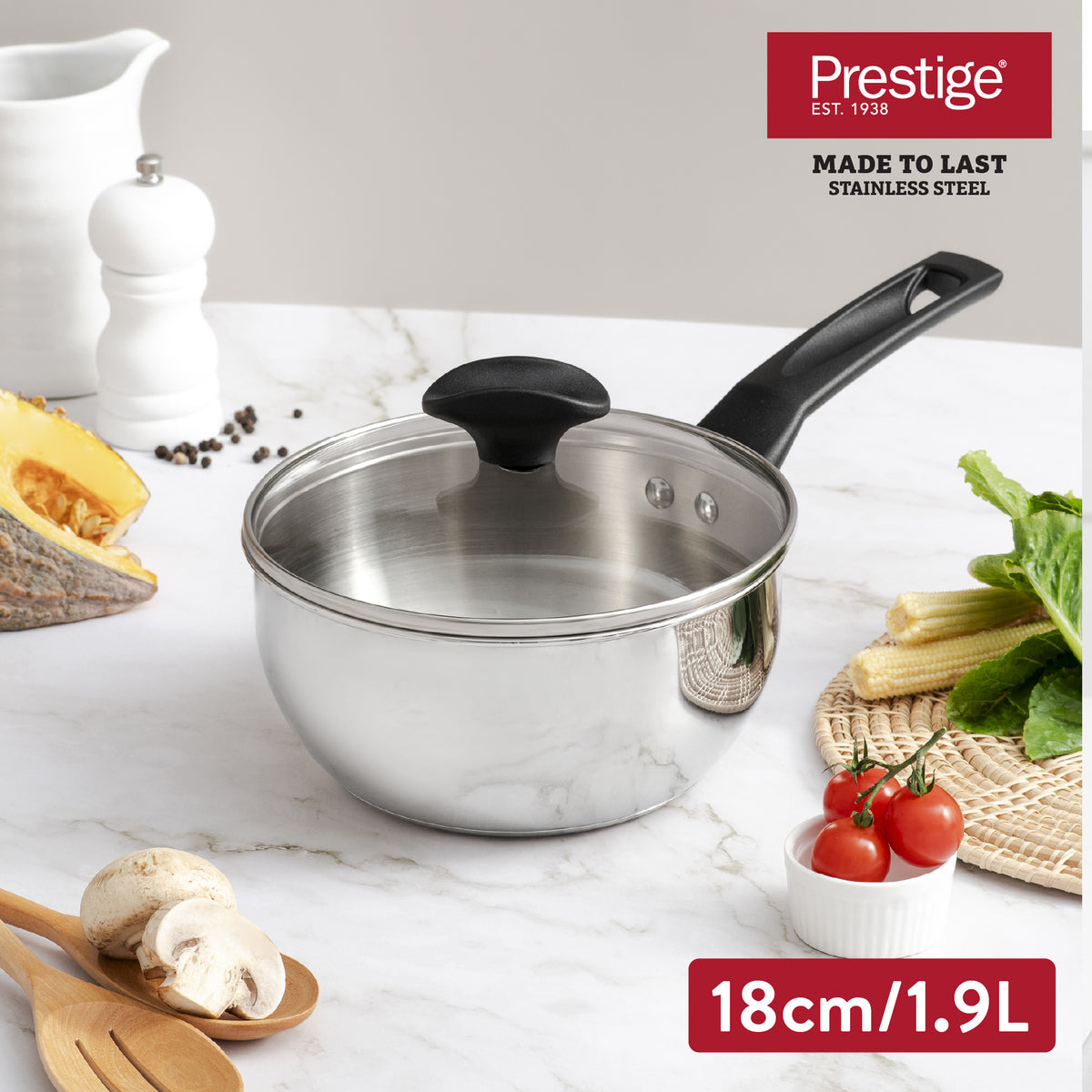 PRESTIGE  Made To Last หม้อด้ามสแตนเลส