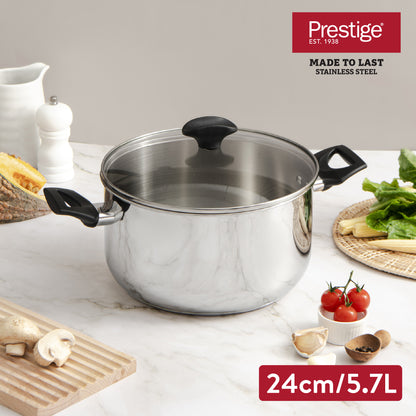 PRESTIGE Made To Last หม้อสแตนเลสสองหู Stockpot