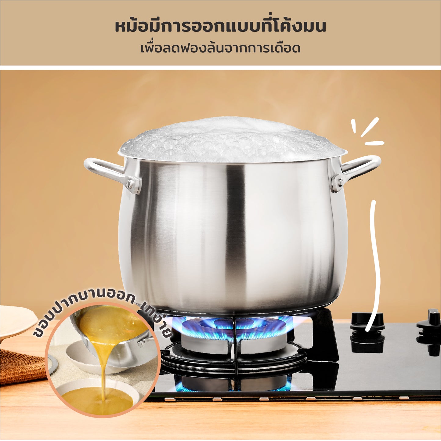 MEYER WHITE STEEL ชุดเครื่องครัวสเตนเลส สตีล 10 ชิ้น (71509-T)