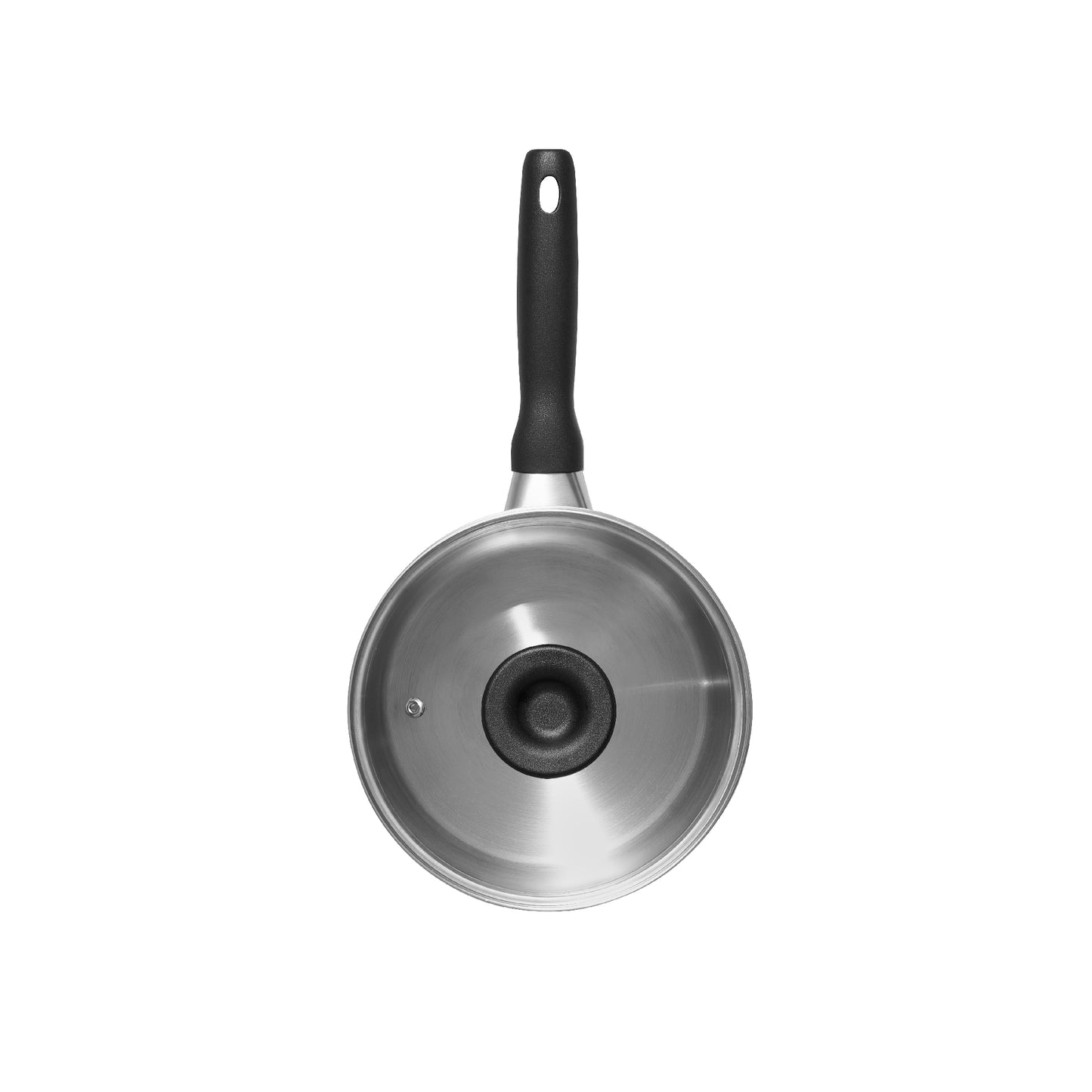 MEYER LUNA SS เครื่องครัวสเตนเลส สตีล หม้อด้ามขนาด 18 ซม./ 2.8 ลิตร พร้อมฝาแก้ว(71795-T)
