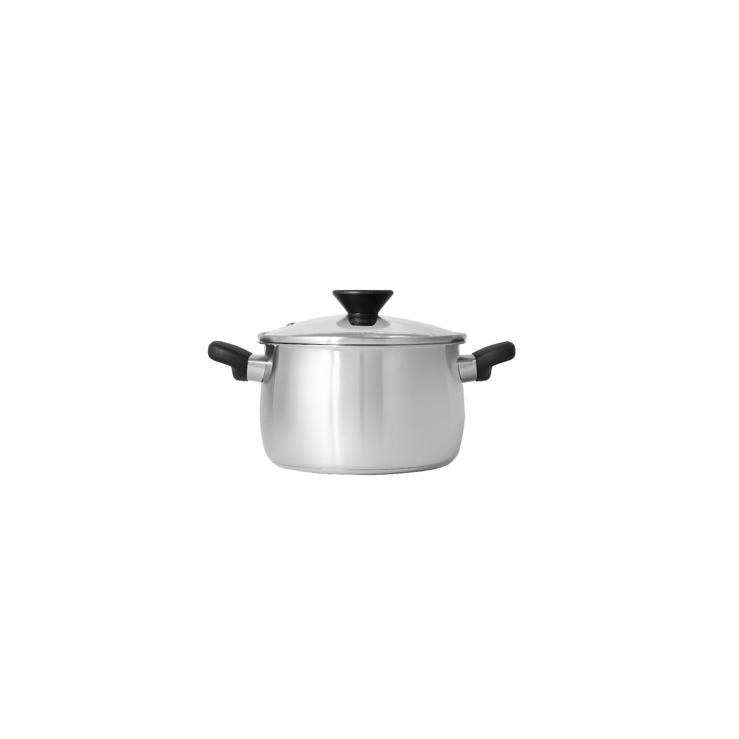 MEYER LUNA SS เครื่องครัวสเตนเลส สตีล หม้อสองหูขนาด 20 ซม./ 3.8 ลิตร พร้อมฝาแก้ว(71796-T)