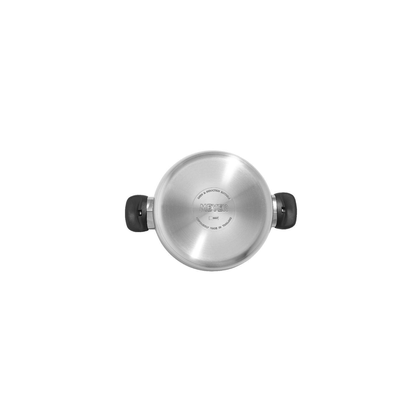 MEYER LUNA SS เครื่องครัวสเตนเลส สตีล หม้อสองหูขนาด 20 ซม./ 3.8 ลิตร พร้อมฝาแก้ว(71796-T)