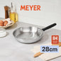 MEYER LUNA SS เครื่องครัวสเตนเลส สตีล กระทะทรงตื้น ขนาด 28 ซม./ 11 นิ้ว  (71805-T)