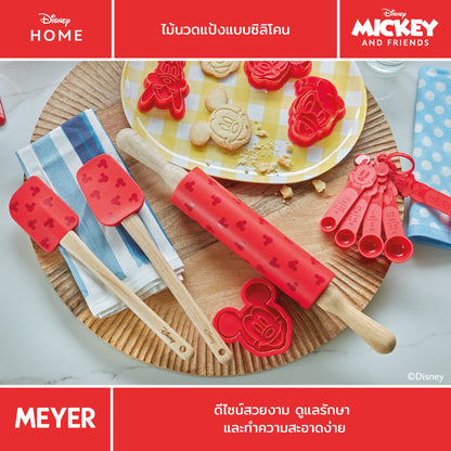 MEYER BAKE WITH MICKEY SILICONE ROLLING PIN ไม้นวดแป้งแบบซิลิโคน ด้ามไม้ (48924-C)