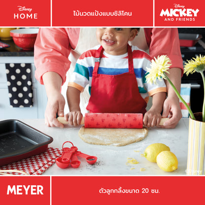 MEYER BAKE WITH MICKEY SILICONE ROLLING PIN ไม้นวดแป้งแบบซิลิโคน ด้ามไม้ (48924-C)