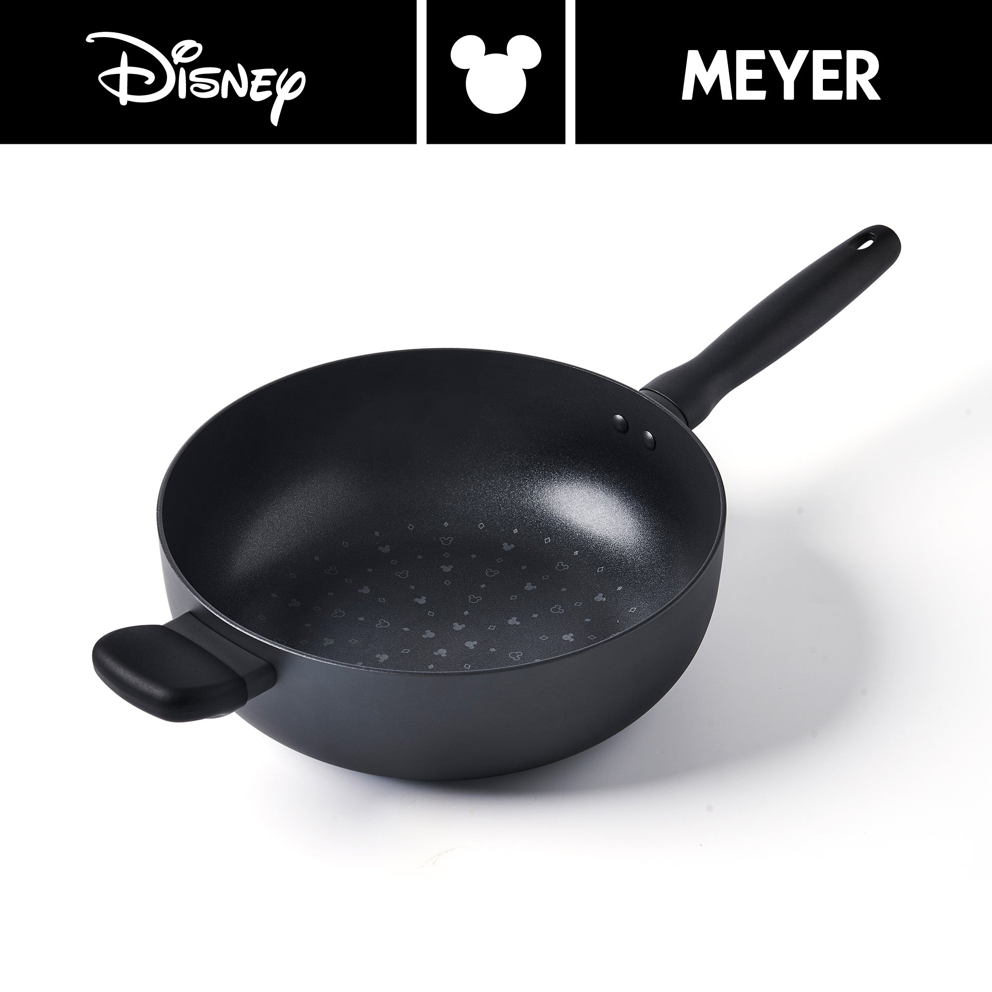 DISNEY MONOCHROME กระทะเชฟอเนกประสงค์ MEYER ขนาด 26 ซม. / 3.8 ลิตร Chef's pan ลายมิคกี้ เมาส์ ลิขสิทธิ์แท้ (18233-T)