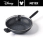 DISNEY MONOCHROME กระทะผัดก้นลึกพร้อมฝาแก้ว MEYER ขนาด 30 ซม. / 12 นิ้ว Stirfry ลายมิคกี้ เมาส์ ลิขสิทธิ์แท้ (18238-T)