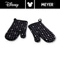 DISNEY MONOCHROME ชุดเซ็ตถุงมือจับของร้อน ลายมิคกี้ เมาส์  ลิขสิทธิ์แท้  สีดำ  Oven glove set (Charcoal version) (48950-C)