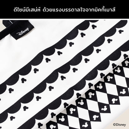 DISNEY MONOCHROME ชุดเซ็ตผ้าเช็ดจานคู่ มิคกี้ เมาส์ ลิขสิทธิ์แท้ Towels set (48954-C)