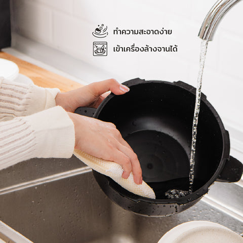 meyer easy cooker หม้อ แรงดัน ไมโครเวฟ ล้างง่าย เข้าเครื่องล้างจานได้ 
