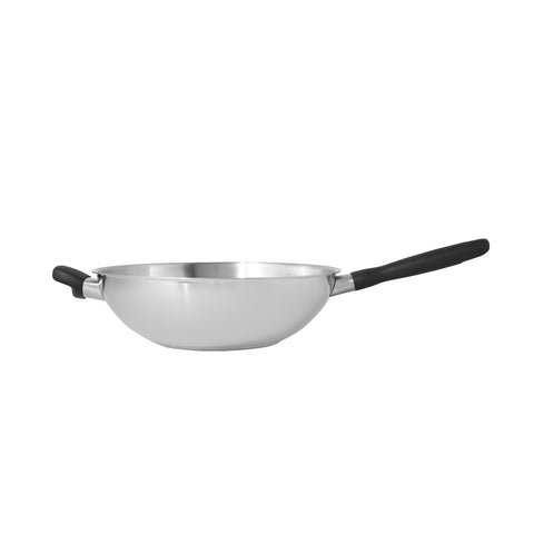 WOK Pans - Meyer - stainless-steel, bestselling, bigsale, Meyer - Luna, payday, Special Sale - MEYER LUNA กระทะสแตนเลสทรงลึก ขนาด 30 ซม. WOK PAN | PotsandPans