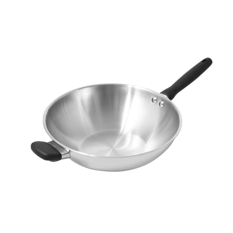WOK Pans - Meyer - stainless-steel, bestselling, bigsale, Meyer - Luna, payday, Special Sale - MEYER LUNA กระทะสแตนเลสทรงลึก ขนาด 30 ซม. WOK PAN | PotsandPans