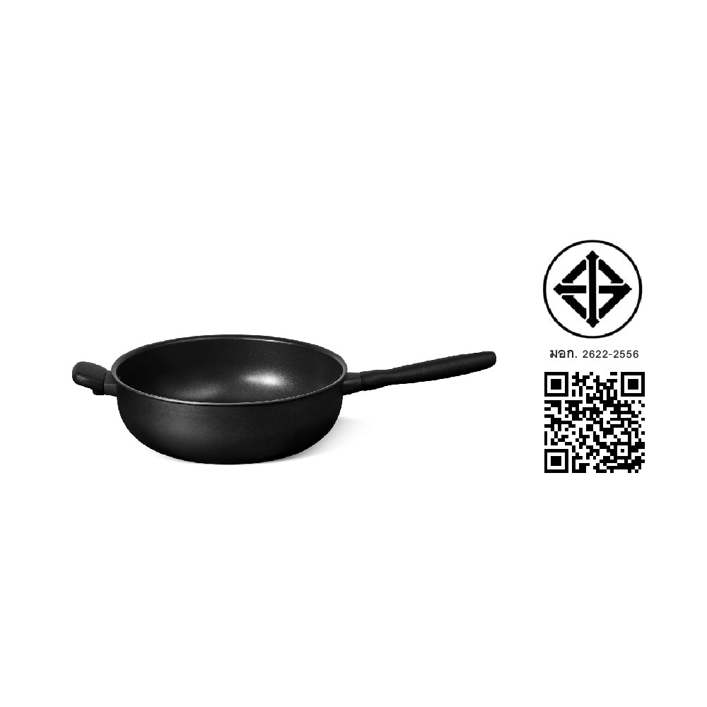 MEYER MIDNIGHT กระทะเชฟอเนกประสงค์ hard-anodize ขนาด 30 ซม./6.2 ลิตร Chef's pan (85077-TE12) มีมอก.