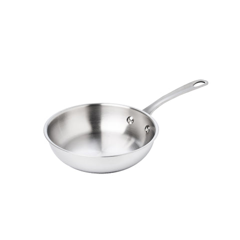 frypan - Meyer - stainless-steel, bestselling, bigsale, Meyer - white-steel, payday, Special Sale - MEYER white steel กระทะสแตนเลส ขนาด 20 ซม. | PotsandPans