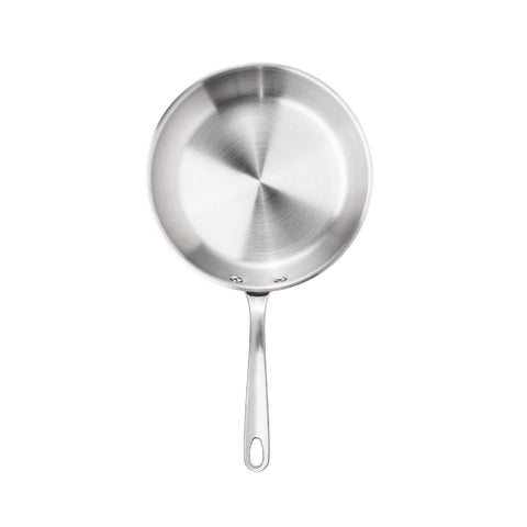 frypan - Meyer - stainless-steel, bestselling, bigsale, Meyer - white-steel, payday, Special Sale - MEYER white steel กระทะสแตนเลส ขนาด 24 ซม. | PotsandPans