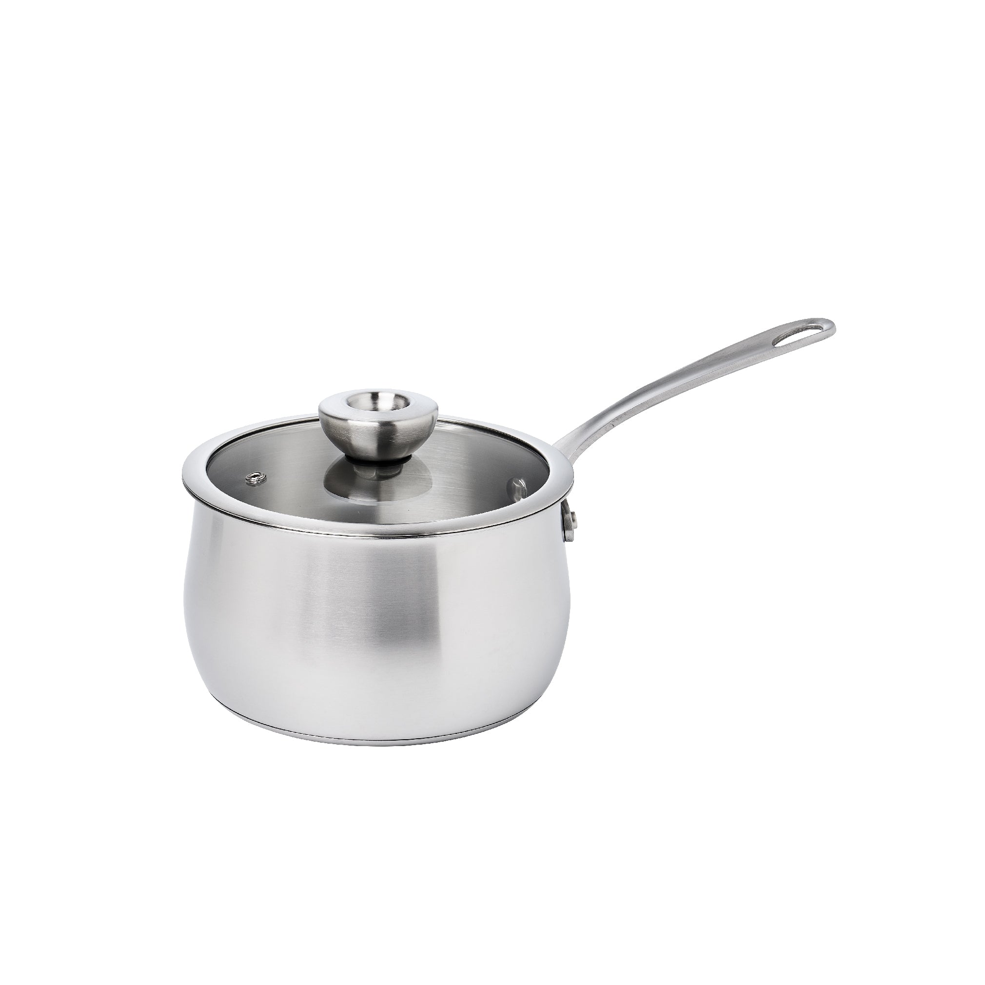 Pots - Meyer - stainless-steel, bestselling, bigsale, Meyer - white-steel, payday, Special Sale - MEYER white steel หม้อสแตนเลส ขนาด 18 ซม. | PotsandPans