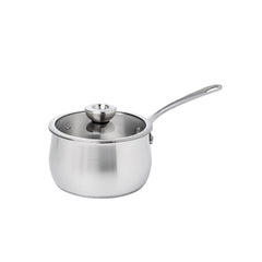 Pots - Meyer - stainless-steel, bestselling, bigsale, Meyer - white-steel, payday, Special Sale - MEYER white steel หม้อสแตนเลส ขนาด 18 ซม. | PotsandPans