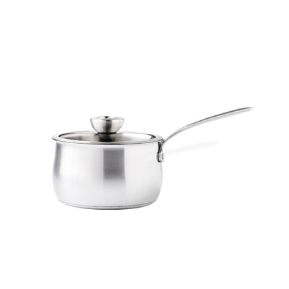 Pots - Meyer - stainless-steel, bestselling, bigsale, Meyer - white-steel, payday, Special Sale - MEYER white steel หม้อสแตนเลส ขนาด 18 ซม. | PotsandPans