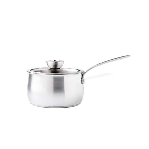 Pots - Meyer - stainless-steel, bestselling, bigsale, Meyer - white-steel, payday, Special Sale - MEYER white steel หม้อสแตนเลส ขนาด 18 ซม. | PotsandPans
