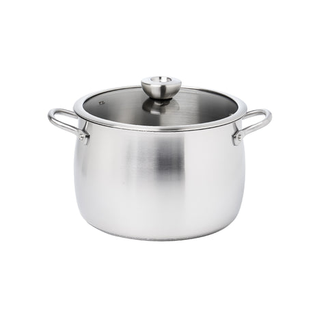 Pots - Meyer - stainless-steel, bestselling, bigsale, Meyer - white-steel, payday, Special Sale - MEYER white steel หม้อสแตนเลส ขนาด 24 ซม. | PotsandPans