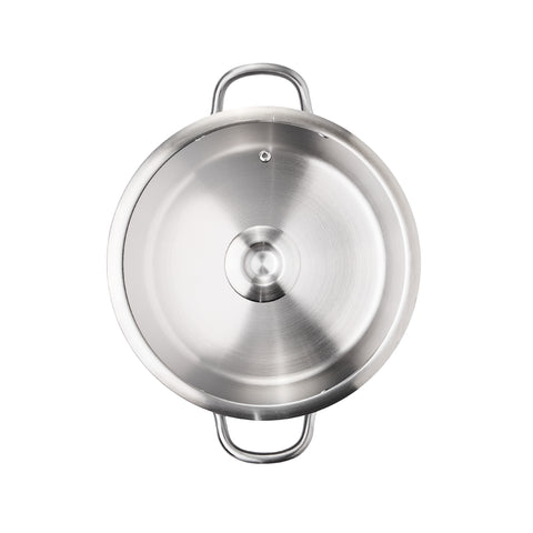 Pots - Meyer - stainless-steel, bestselling, bigsale, Meyer - white-steel, payday, Special Sale - MEYER white steel หม้อสแตนเลส ขนาด 24 ซม. | PotsandPans