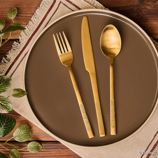 MEYER DISNEY LION KING ชุดช้อนสเตนเลสเซ็ต 3 ชิ้น ช้อน 1 ชิ้น, ส้อม 1 ชิ้น และมีด (49246-C)