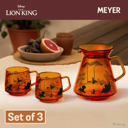 MEYER DISNEY LION KING ชุดเซ็ต 3 ใบ เหยือกแก้ว ขนาด 350 มิลลิลิตร 2 ใบ และเหยือกแก้วมีหูขนาด 1100 มิลลิลิตร (49248-C)