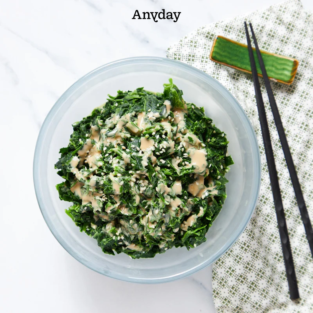Spinach Gomaae with Sesame Dressing