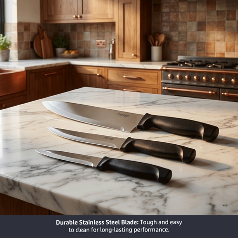 PRESTIGE 5PCS KNIFE BLOCK SET  อุปกรณ์เครื่องครัว ชุดมีด 5 ชิ้น (50589-C)