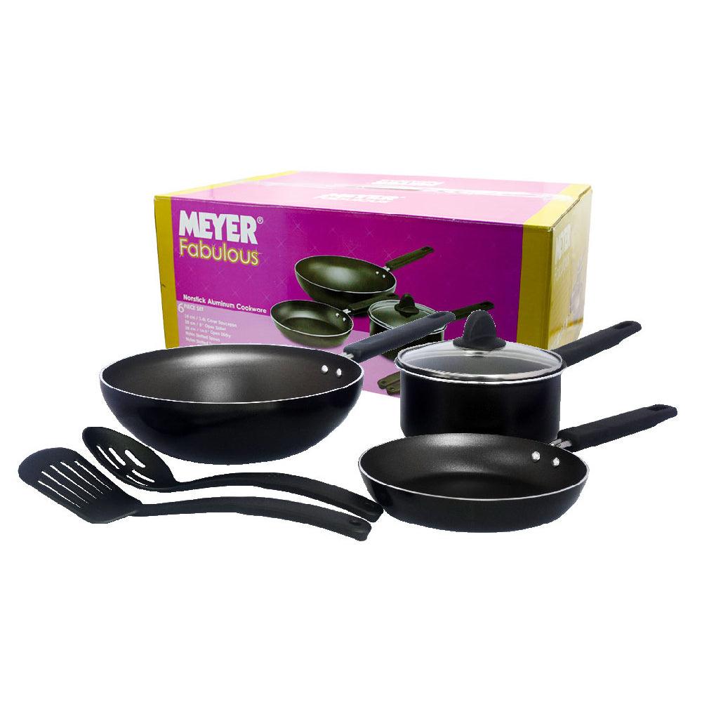 Cookware Set - Meyer - 77Sale, bestselling, bigsale, CNY, Cookware Set, nosale, SET - Meyer Fabulous ชุดเครื่องครัว 6 ชิ้น สีดำ Set (21882-T) - PotsandPans.in.th