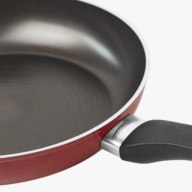 Pans - Meyer - bigsale, CNY, FRYPAN, Meyer - Forge Red, SKILLET, weekend - MEYER FORGE.RED กระทะทอดทรงแบนมีด้ามจับ ขนาด 25 ซม. FRYPAN (22022-T) - PotsandPans.in.th