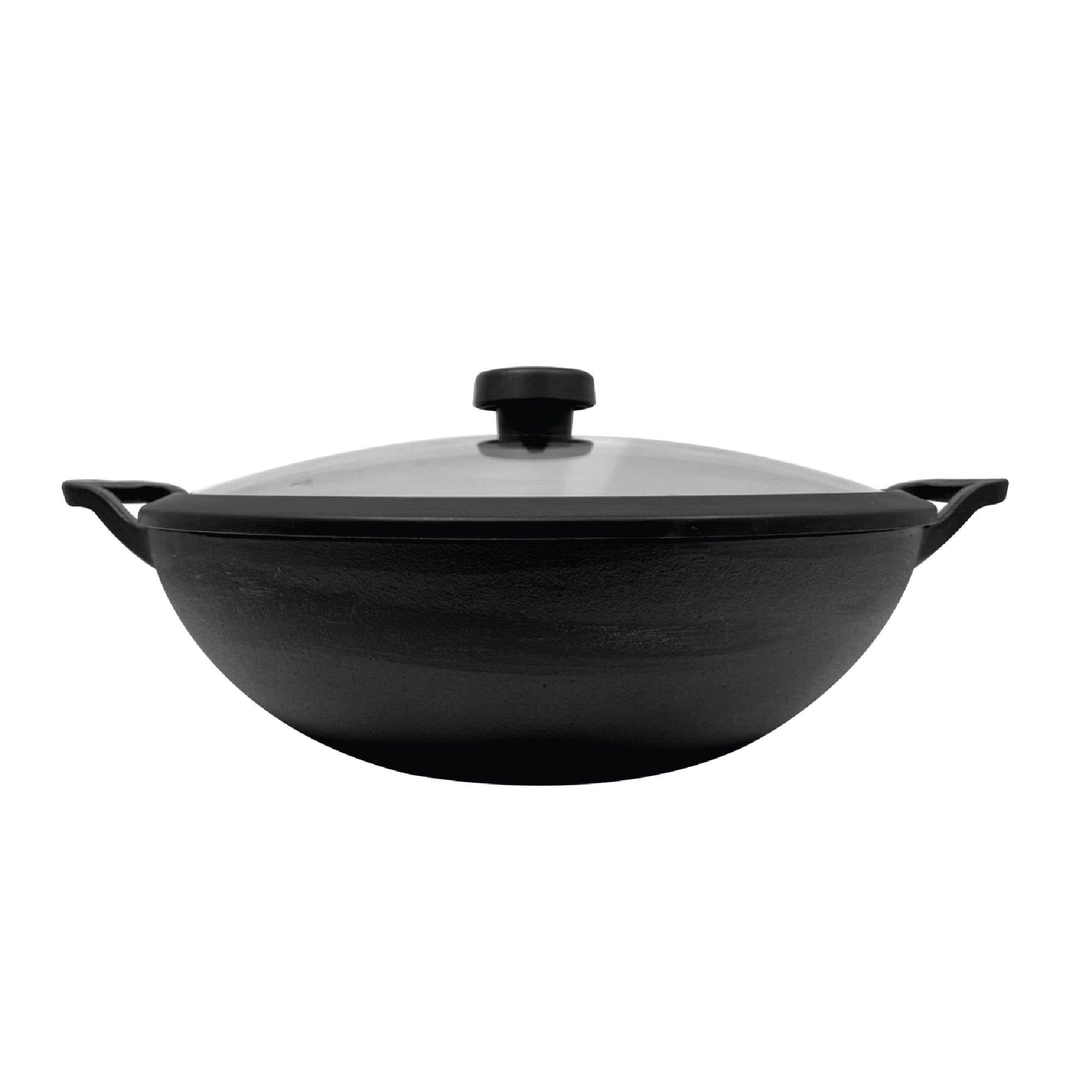 Pans - Meyer - 77Sale, bigsale, Clearance1, f903, KADAI, Meyer - Cast Iron, payday - MEYER CAST IRON กระทะผัดก้นลึก 2 หู ขนาด 24 ซม. DEEP KADAI (48188-C) - PotsandPans.in.th