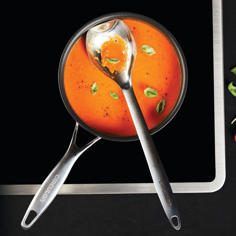 Saucepans - Circulon - Saucepan, SteelShield, SteelShield C-Series, กระทะที่ใช้กับเตาแม่เหล็กไฟฟ้า - CIRCULON SteelShield C-Series หม้อมีด้ามจับสแตนเลสสตีล clad tri-ply ขนาด 18 ซม./1.9 ลิตร พร้อมฝาแก้ว Saucepan (30014-T) - PotsandPans.in.th