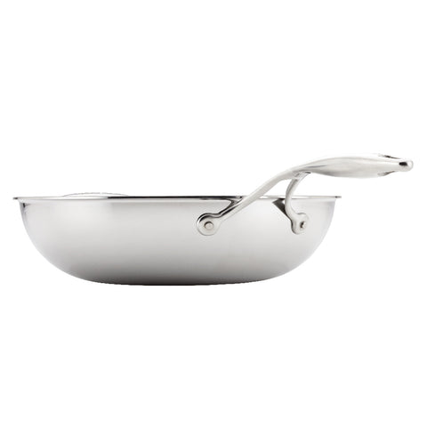 CIRCULON SteelShield C-Series กระทะผัดสแตนเลสสตีล Clad Tri-ply มีหูช่วยจับ 32 ซม. Stirfry (30052-T)