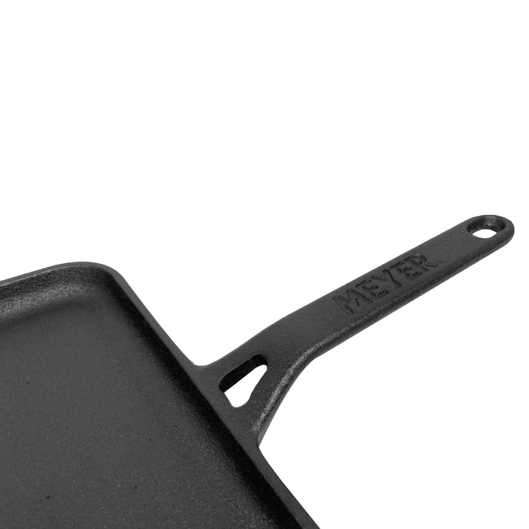 Pans - Meyer - 77Sale, bestselling, DoubleSale, f903, Grill Pan, Meyer - Cast Iron, payday, Special Sale, Tawa - MEYER CAST IRON กระทะเครปเหล็กหล่อ ขนาด 28 ซม. PRE-SEASONED SQUARE FLAT TAWA (48243-C) - PotsandPans.in.th