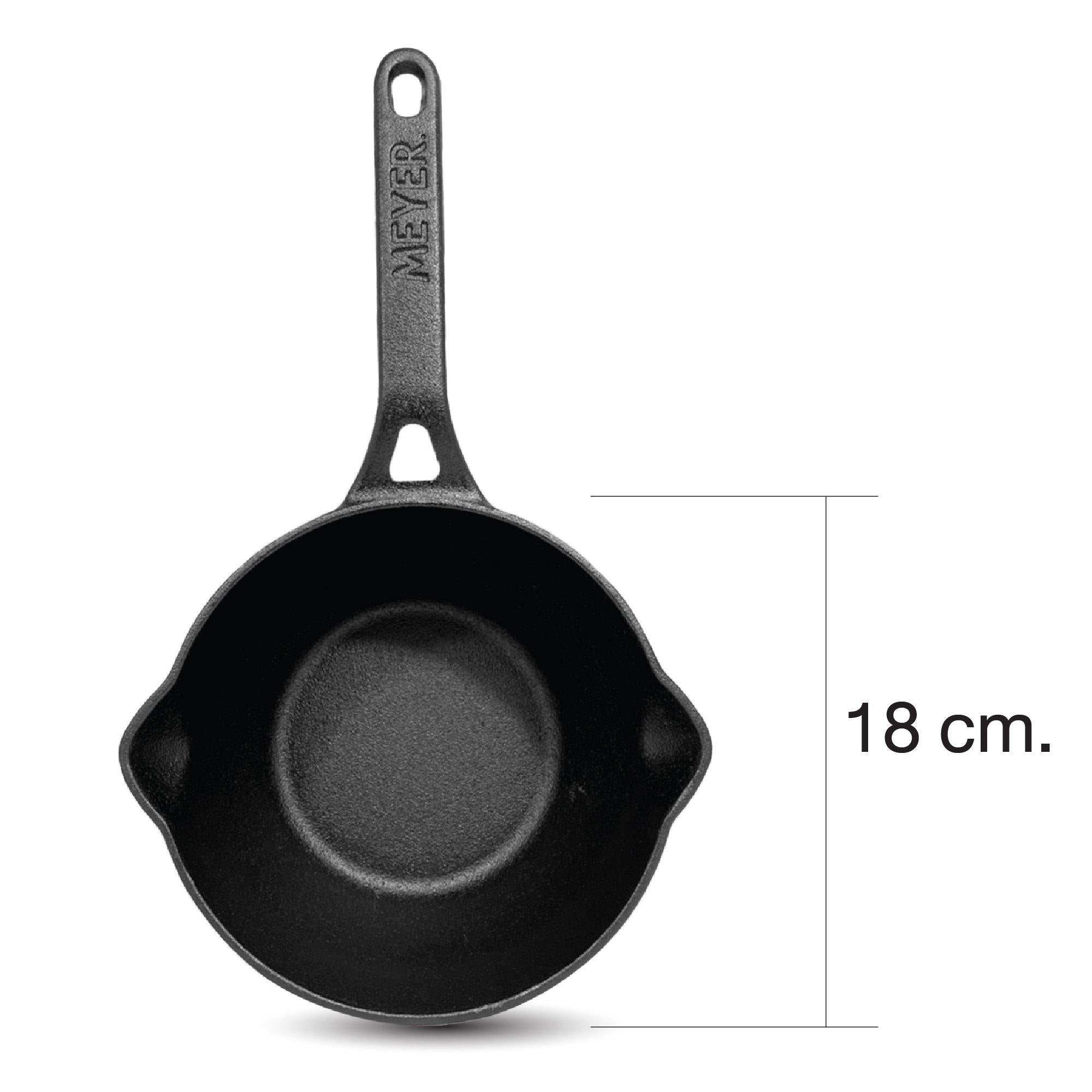 Pots - Meyer - bestselling, bigsale, DEEP SKILLET, DoubleSale, Meyer - Cast Iron, payday, Saucepan, SKILLET, Special Sale - MEYER CAST IRON กระทะทอดทรงลึก ขนาด 18 ซม. DEEP SKILLET (48244-C) - PotsandPans.in.th