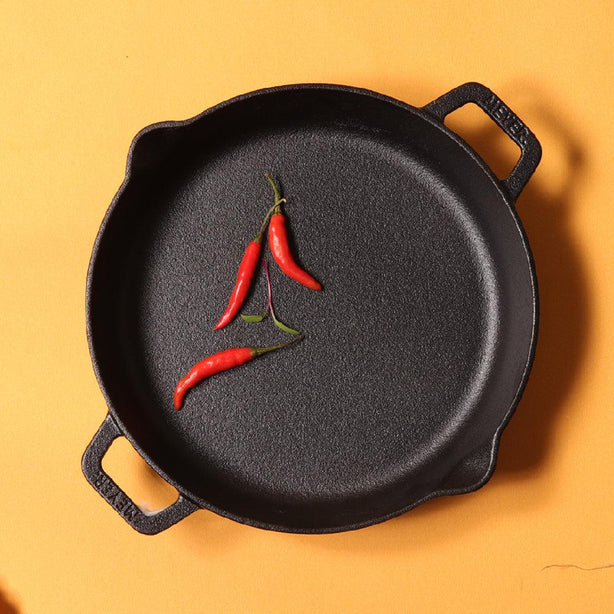 Pans - Meyer - bestselling, f903, Meyer - Cast Iron, n/a, sale, SKILLET - MEYER CAST IRON กระทะทอดเหล็กหล่อ 2 หู ขนาด 26 ซม. SKILLET WITH 2 SIDE HANDLE (48413-C) - PotsandPans.in.th