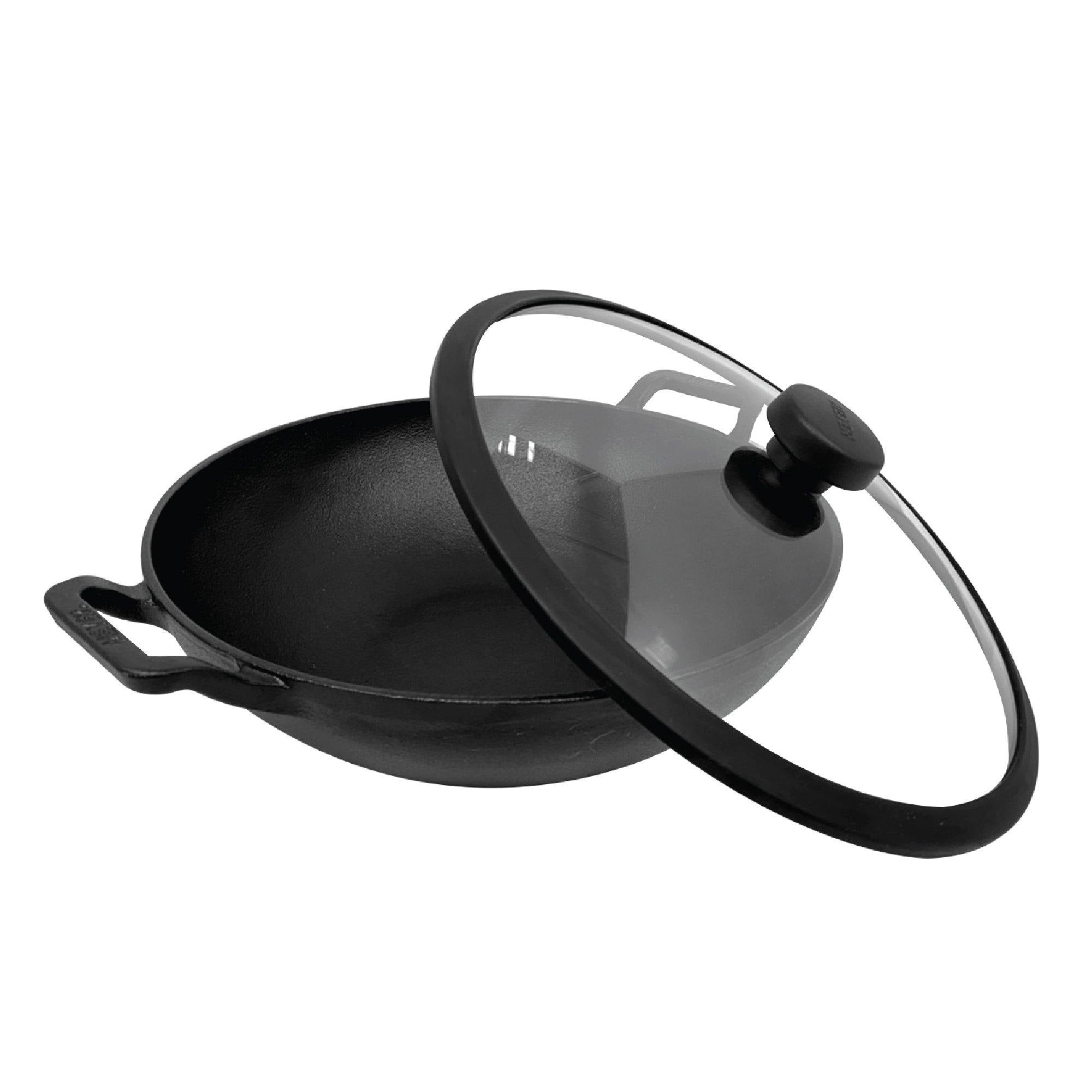 Pans - Meyer - 77Sale, bigsale, Clearance1, f903, KADAI, Meyer - Cast Iron, payday - MEYER CAST IRON กระทะผัดก้นลึก 2 หู ขนาด 24 ซม. DEEP KADAI (48188-C) - PotsandPans.in.th